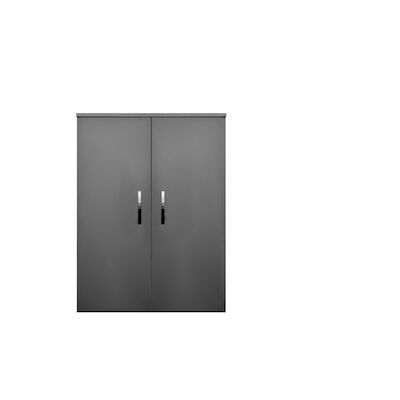 Kolomkast Sanicare Q1/Q12/Q17 2-Deurs Soft-Closing Chromen Greep 90x67x32 cm Antraciet