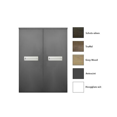 Kolomkast Sanicare Q2/Q3/Q8 2-Deurs Soft-Closing 90x67x32 cm Truffel