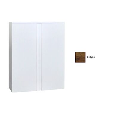 Kolomkast Sanicare Q7 2-Deurs Soft-Closing Greeploos 90x67x32 cm Belluno eiken