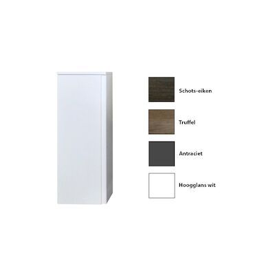 Kolomkast Sanicare Q7 Soft-Close Deur Greeploos 90×33,5×32 cm Antraciet