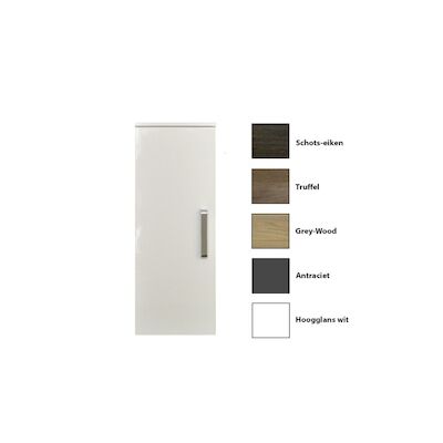 Kolomkast Sanicare Q9/Q10/Q11 Soft-Close Deur Chromen Greep 90×33,5×32 cm Schots-Eiken