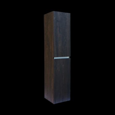 Kolomkast Sanilux Trendline Met Greeplijst Aluminium 160x35x35 Cm Brown Oak