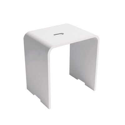 Krukje Luca Sanitair 42x23x43cm Solid Surface Met Handvat Mat Wit
