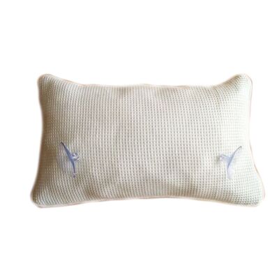 Kussentje Allibert Opties Bad In Reliëfstof 35x20x5 cm Wit