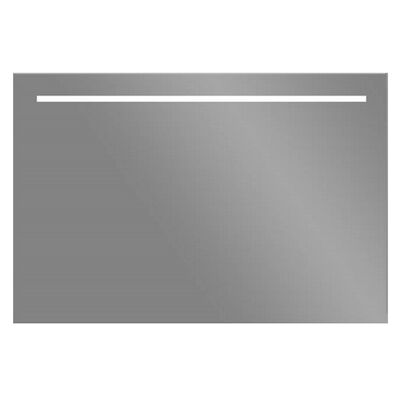 LED Spiegel Sanilux Aluminium met Onderverlichting 120×70 cm Inclusief Spiegelverwarming