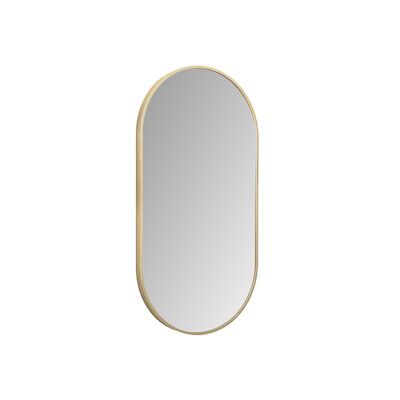 LED-Spiegel Ovaal BWS Colorato Met Verwarming 100×50 cm Geborsteld Goud