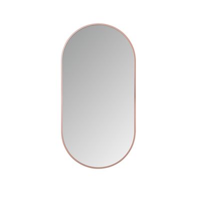 LED-Spiegel Ovaal BWS Colorato Met Verwarming 100×50 cm Geborsteld Koper
