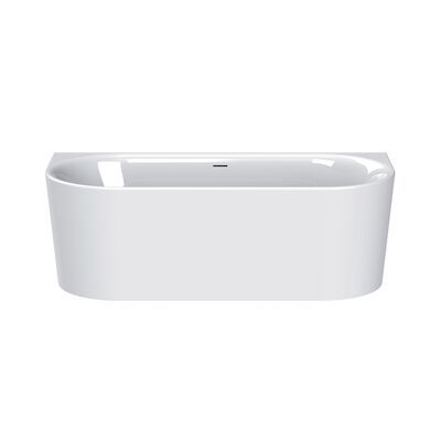 Ligbad Back To Wall Plieger Kansas 155x80x60 Cm Glanzend Wit