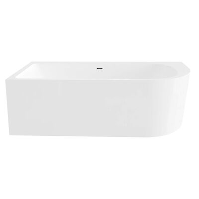 Ligbad Best Design Living Half Vrijstaand 180×80 Links Mat Wit