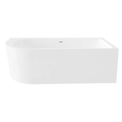 Ligbad Best Design Living Half Vrijstaand 180×80 Rechts Mat Wit
