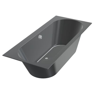 Ligbad Beterbad Xenz Madeira 170×75 cm Inclusief Badpoten Ebony