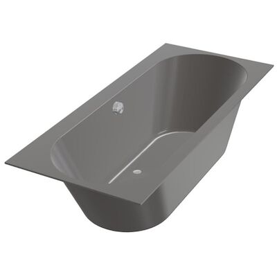 Ligbad Beterbad Xenz Madeira 180×80 cm Inclusief Badpoten Antraciet