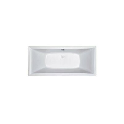 Ligbad Duo Plieger Corfu Acryl Extra Diep 180x80x48 cm met Poten Wit