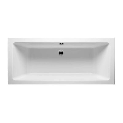 Ligbad Duo Wiesbaden Dahlia Santino Inbouw 180x80x49 cm Wit