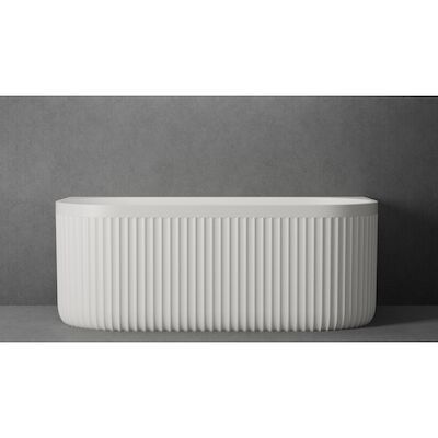 Ligbad Half Vrijstaand Ideavit Archtec Rock 170x80x63 cm Wit