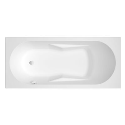 Ligbad Riho Lazy 180×80 cm Bedieningsknop Links Wit Glanzend