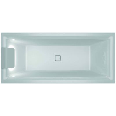 Ligbad Riho Still Square met LED en Hoofdsteun 170×75 cm Acryl Wit (Links)