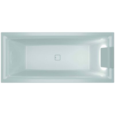 Ligbad Riho Still Square met LED en Hoofdsteun 180×80 cm Acryl Wit (Rechts)