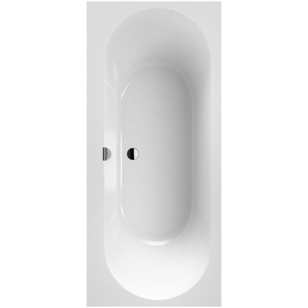 Ligbad Villeroy & Boch Oberon Duobad Quarel 170×75 Met Poten Inclusief Overloopcombinatie Wit Alpin