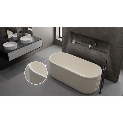 Ligbad Vrijstaand Ideavit Archtec Rock 170x75x60 cm Cream