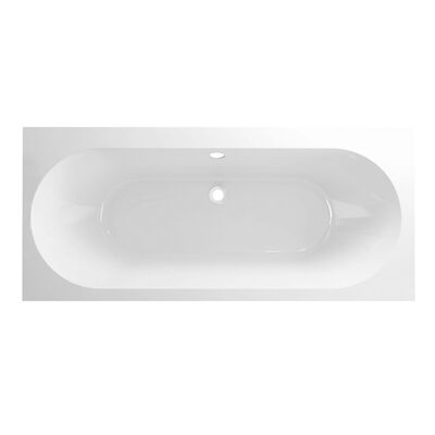 Ligbad Wiesbaden Portus RD Inbouw 180x80x49 Acryl Mat Wit