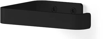 Looox Roll Curved Wall Closetrolhouder Matt Black