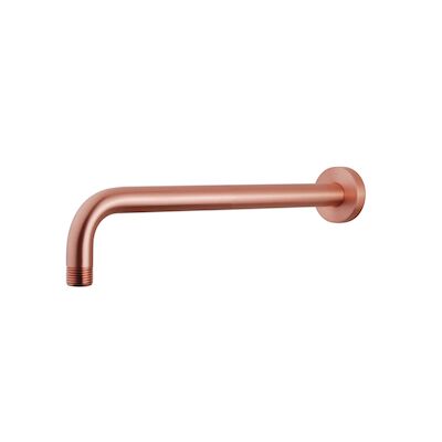 Luxe Douche-Arm Wiesbaden Rond Muurbevestiging 35 cm Geborsteld Koper OP = OP