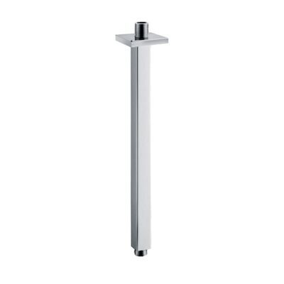 Luxe plafonduitloop vierkant plafondbevevestiging 40 cm chroom