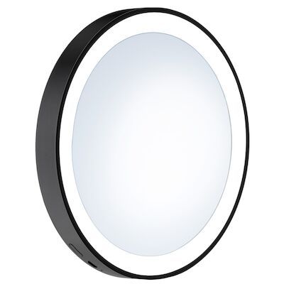 Make-up Spiegel LED met Zuignappen Smedbo Ouline Lite 12×2 Mat Zwart
