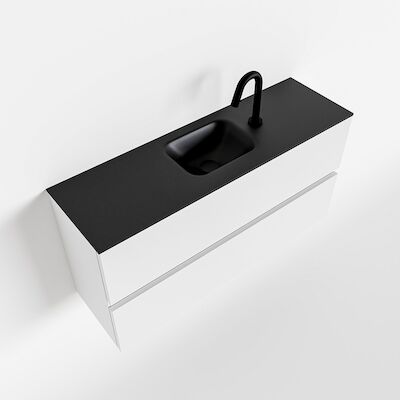 MONDIAZ ADA 100cm toiletmeubel talc. LEX wastafel urban midden 1 kraangat