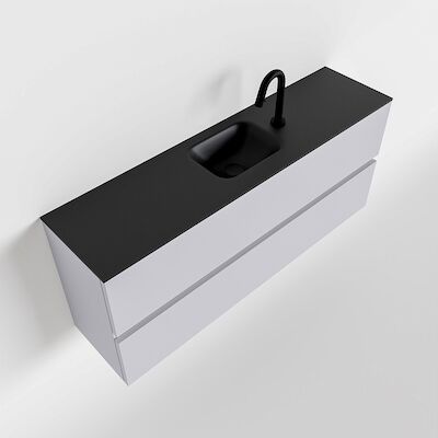 MONDIAZ ADA 120cm toiletmeubel cale. LEX wastafel urban midden 1 kraangat