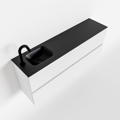 MONDIAZ ADA 120cm toiletmeubel talc. LEX wastafel urban links 1 kraangat