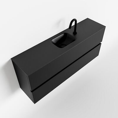 MONDIAZ ADA 120cm toiletmeubel urban. LEX wastafel urban midden 1 kraangat