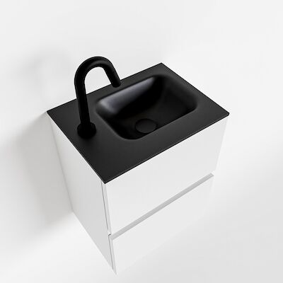 MONDIAZ ADA 40cm toiletmeubel talc. LEX wastafel urban links 1 kraangat