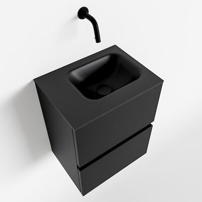MONDIAZ ADA 40cm toiletmeubel urban. LEX wastafel urban links zonder kraangat