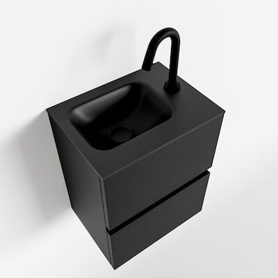 MONDIAZ ADA 40cm toiletmeubel urban. LEX wastafel urban rechts 1 kraangat