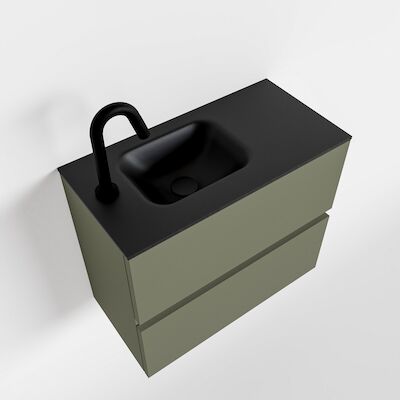 MONDIAZ ADA 60cm toiletmeubel army. LEX wastafel urban links 1 kraangat