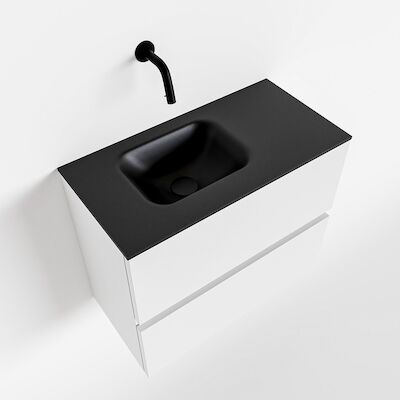 MONDIAZ ADA 60cm toiletmeubel talc. LEX wastafel urban links zonder kraangat