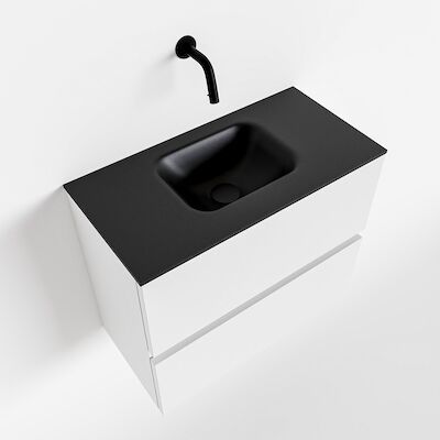 MONDIAZ ADA 60cm toiletmeubel talc. LEX wastafel urban midden zonder kraangat