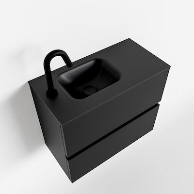 MONDIAZ ADA 60cm toiletmeubel urban. LEX wastafel urban links 1 kraangat
