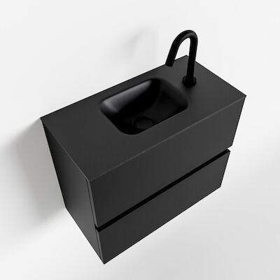 MONDIAZ ADA 60cm toiletmeubel urban. LEX wastafel urban midden 1 kraangat