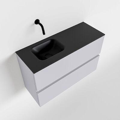 MONDIAZ ADA 80cm toiletmeubel cale. LEX wastafel urban links zonder kraangat