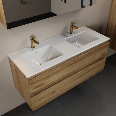 MONDIAZ AIVY 120cm badmeubel Chai, wastafel glanzend wit keramiek dubbel 2 kraangaten met spiegelkast (M60104 – AI-M120CHDU – AI-C120CHMI)
