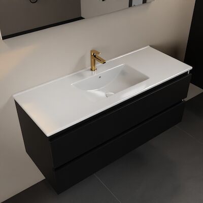 MONDIAZ AIVY 120cm badmeubel Urban, wastafel glanzend wit keramiek midden 1 kraangat (M60103 – AI-M120URMI)