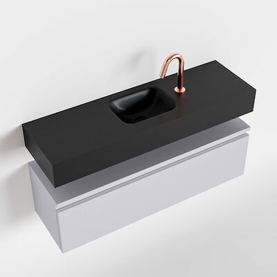 MONDIAZ ANDOR 100cm toiletmeubel cale. LEX 100cm wastafel urban midden 1 kraangat