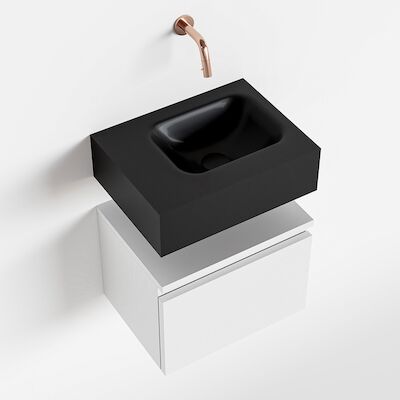 MONDIAZ ANDOR 40cm toiletmeubel talc. LEX 40cm wastafel urban midden geen kraangat