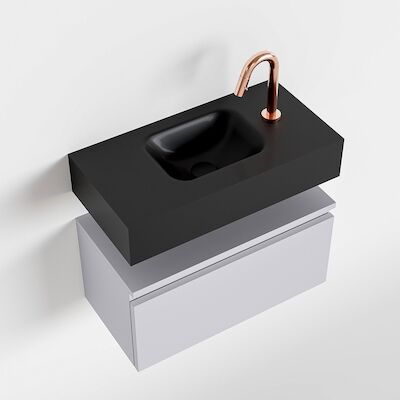MONDIAZ ANDOR 60cm toiletmeubel cale. LEX 60cm wastafel urban midden 1 kraangat