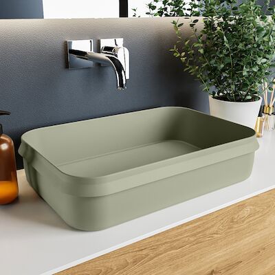 MONDIAZ ARVO Waskom solid surface 55cm kleur Army / Army
