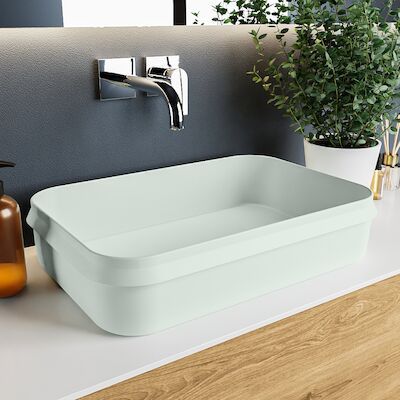 MONDIAZ ARVO Waskom solid surface 55cm kleur Greey / Greey