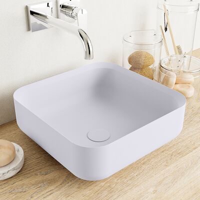 MONDIAZ BINX Waskom solid surface 36cm kleur Cale / Cale